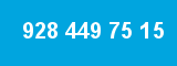 928 449 75 15 928 449 75 15